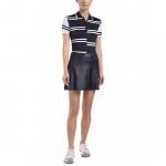 G/Fore Women's Offset Stripe Golf Shirts - Previous Season Style