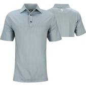 FootJoy ProDry Lisle ZigZag Print Golf Shirts - FJ Tour Logo Available in Dove grey with subtle print
