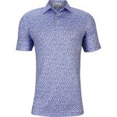 Peter Millar Dazed & Transfused Performance Jersey Golf Shirts in Moon mist with novelty print