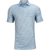 Peter Millar Dazed & Transfused Performance Jersey Golf Shirts in Light blue with novelty print