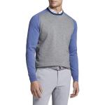 Peter Millar Crown Crafted Riffs Ringer Crewneck Golf Sweaters -Tour Fit