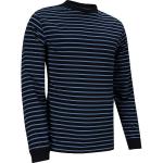 FootJoy Dri-Release Jersey Fleece Striped Crewneck Golf Sweaters - FJ Tour Logo Available