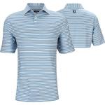 FootJoy ProDry Lisle Mini Regimental Stripe Golf Shirts - FJ Tour Logo Available