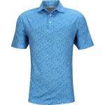 Peter Millar Shrimp Cocktail Aqua Cotton Golf Shirts - Previous Season Style