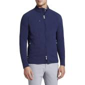 Peter Millar Crown Crafted Flex Adapt Wind Cheater Full-Zip Golf Jackets - Tour Fit in Navy