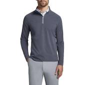Peter Millar Crown Crafted Flex Adapt Half-Zip Golf Pullovers - Tour Fit in Steel grey