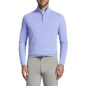 Peter Millar Solar Cool Performance Quarter-Zip Golf Pullovers - Previous Season Style in Shadow blue