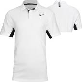 Nike Dri-FIT Tiger Woods Advanced Jacquard Golf Shirts in White