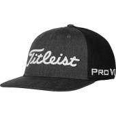 Titleist Tour Snapback Mesh Adjustable Golf Hats in Dark grey with white script