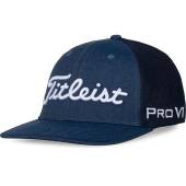 Titleist Tour Snapback Mesh Adjustable Golf Hats in Navy with white script