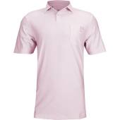 Adidas Primegreen Go-To Pocket Golf Shirts in Almost pink