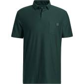 Adidas Primegreen Go-To Pocket Golf Shirts in Shadow green