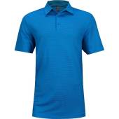 Adidas Primegreen Ottoman Pencil Stripe Golf Shirts - ON SALE in Blue rush with semi mint rush stripes