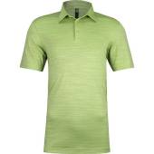 Adidas Primegreen Space Dye Stripe Golf Shirts in Pulse lime