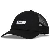 Titleist Charleston Mesh Snapback Adjustable Golf Hats in Black with tonal mesh