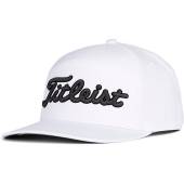 Titleist Diego Snapback Adjustable Golf Hats in White with black script