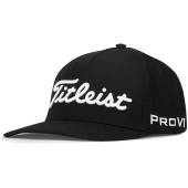 Titleist Tour Stretch Tech Flex Fit Golf Hats in Black with white accents