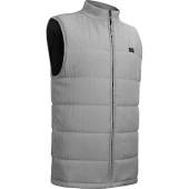 TravisMathew Dash Full-Zip Golf Vests in Heather sleet grey