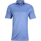 Peter Millar Calaveras Performance Jacquard Golf Shirts in Blue batik with jacquard subtle print