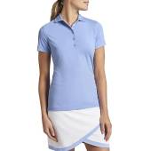 Peter Millar Women's Performance Golf Shirts - Previous Season Style - ON SALE in Serenity blue