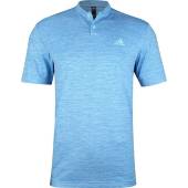 Adidas Texture Stripe Sport Collar Golf Shirts in Pulse blue with tonal stripes