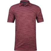 Adidas Contrast Stripe Golf Shirts in Quiet crimson