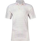 Peter Millar O.O.O. Performance Jersey Golf Shirts in White with novelty print
