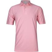 Peter Millar Shelby Performance Mesh Golf Shirts in Coral crush