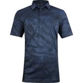 TravisMathew Capsize Golf Shirts in Insignia blue tie-dye