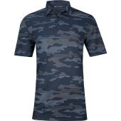 TravisMathew Heater Camo Golf Shirts in Blue nights camo