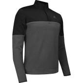 Adidas DWR Block Quarter-Zip Golf Pullovers in Black with grey six