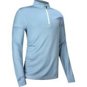 FootJoy ThermoSeries Midlayer Half-Zip Golf Pullovers - FJ Tour Logo Available in Light blue with grey accents