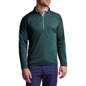 Peter Millar Thermal Flow Insulated Knit Half-Zip Golf Pullovers in Balsam green