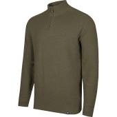 Criquet Quarter-Zip Golf Sweaters in Dark olive green