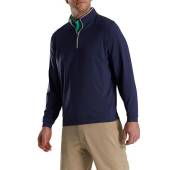 FootJoy Lightweight Solid Midlayer Quarter-Zip Golf Pullovers in Navy
