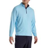 FootJoy Lightweight Solid Midlayer Quarter-Zip Golf Pullovers in Light blue