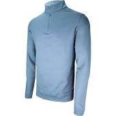 Peter Millar Perth Camo Performance Quarter-Zip Golf Pullovers in Rainfall blue with camo print
