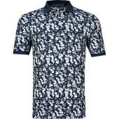 G/Fore Blossom Golf Shirts - ON SALE in Twilight navy with floral print