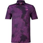 Adidas Flower Mesh Golf Shirts - HOLIDAY SPECIAL in Lucid fuchsia floral print