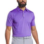 FootJoy Solid Lisle Golf Shirts in Violet