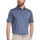 FootJoy Solid Lisle Golf Shirts in Heather navy