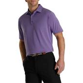FootJoy Solid Lisle Golf Shirts in Heather violet