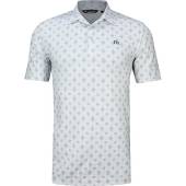 TravisMathew Atole Golf Shirts - ON SALE in Heather light grey with novelty print