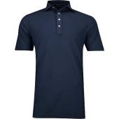 Peter Millar Crown Crafted Soul Performance Mesh Golf Shirts - Tour Fit in Navy