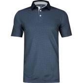 Puma MATTR Circular Golf Shirts - HOLIDAY SPECIAL in Navy blazer with ash grey print