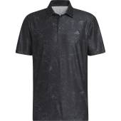 Adidas Ultimate 365 Printed Golf Shirts in Black with novelty print