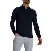 FootJoy Half-Zip Golf Sweaters in Navy
