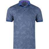 Greyson Clothiers Tonal Scape Golf Shirts in Cloud blue with tonal camo print