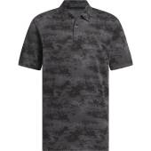 Adidas Go-To Printed Mesh Golf Shirts in Black camo