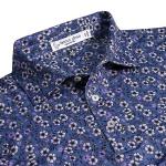 henry dean Sleepy Floral Print Performance Knit Golf Shirts - Relaxed Fit